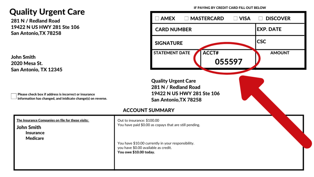 Bill pay - Quality Urgent Care